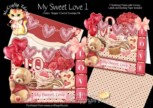 My Sweet Love 1 Centre Stepper Card