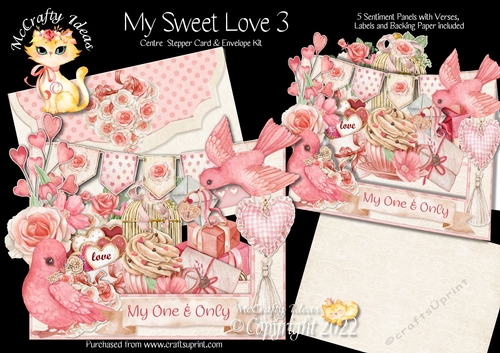 My Sweet Love 3 Centre Stepper Card