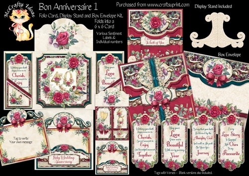 Bon Anniversaire 1 - Folio Card Kit