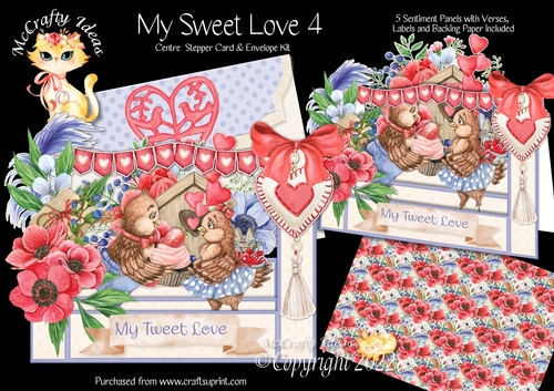 My Sweet Love 4 Centre Stepper Card