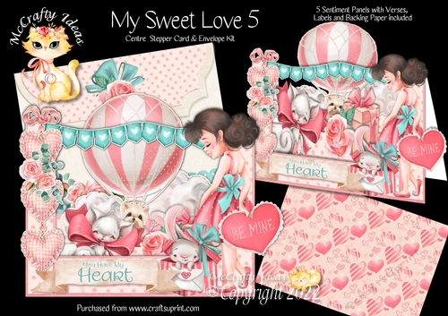 My Sweet Love 5 Centre Stepper Card