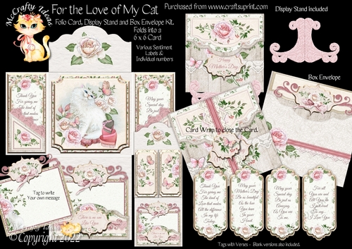 For the Love of My Cat - Folio Card Kit