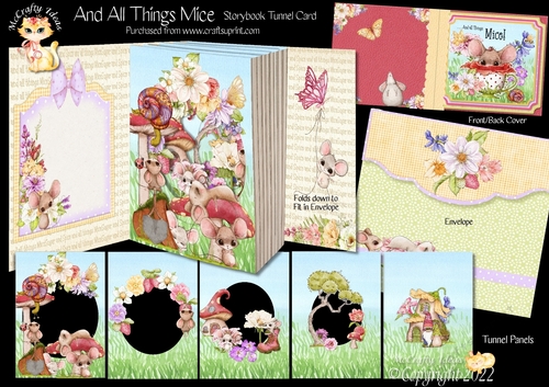 And All Things Mice Storybook Pop Up Tunnel Card & Envelope Kit