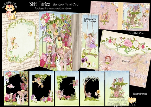 Shh! Fairies Storybook Pop Up Tunnel Card & Envelope Kit
