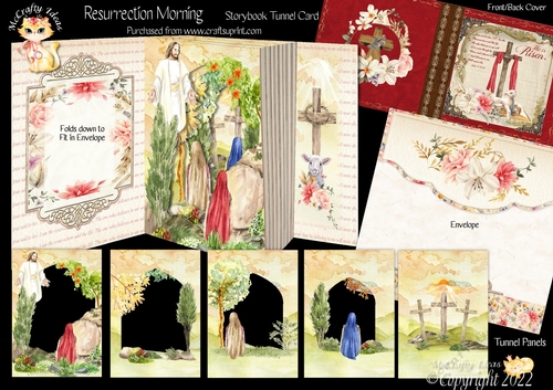 Resurrection Morning Storybook Pop Up Tunnel Card & Envelope Kit