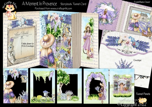 A Moment in Provence Storybook Pop Up Tunnel Card & Envelope Kit