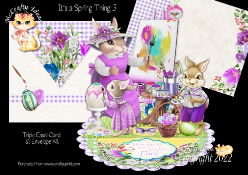 Its a Spring Thing 3 Triple Easel Card Kit