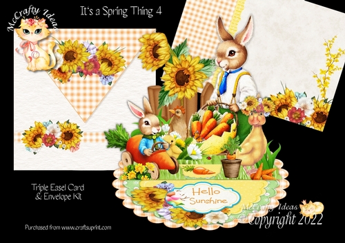 Its a Spring Thing 4 Triple Easel Card Kit