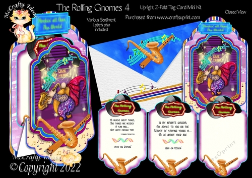 The Rolling Gnomes 4 - Upright Z-fold Tag Card Mini Kit