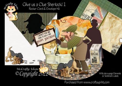 Give Us a Clue Sherlock! 1 Rocker Card Mini Kit