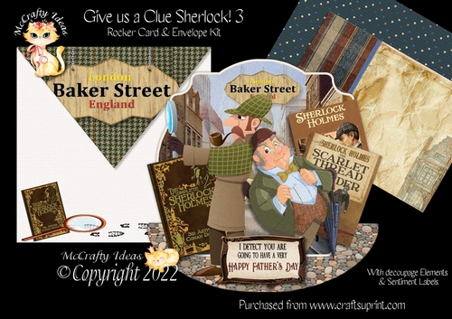 Give Us a Clue Sherlock! 3 Rocker Card Mini Kit
