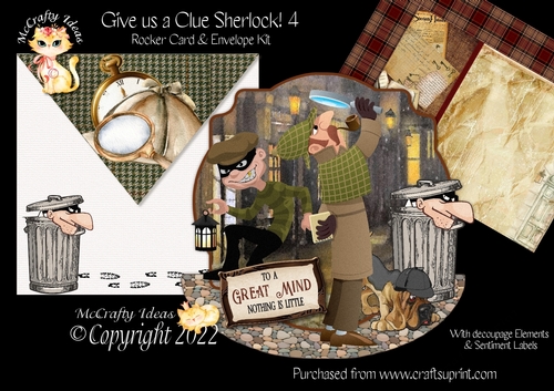 Give Us a Clue Sherlock! 4 Rocker Card Mini Kit