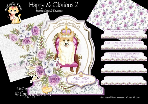 Happy & Glorious 2 Shaped 6x6 Card & Envelope Kit