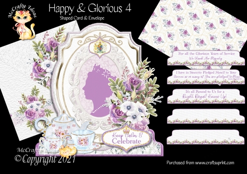 Happy & Glorious 4 Shaped 6x6 Card & Envelope Kit