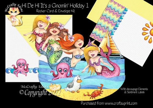 Hi De Hi Its a Gnomin Holiday 1 Rocker Card Mini Kit