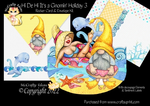 Hi De Hi Its a Gnomin Holiday 3 Rocker Card Mini Kit