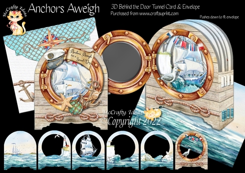 Anchors Aweigh Behind the Door Tunnel Card