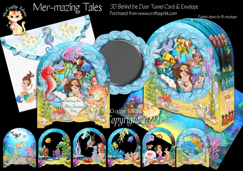 Mer-mazing Tales Behind the Door Tunnel Card