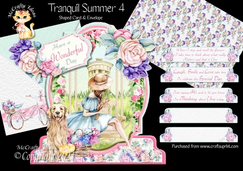 Tranquil Summer 4 Shaped 6x6 Card & Envelope Kit