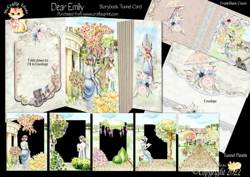 Dear Emily  Storybook Pop Up Tunnel Card & Envelope Kit