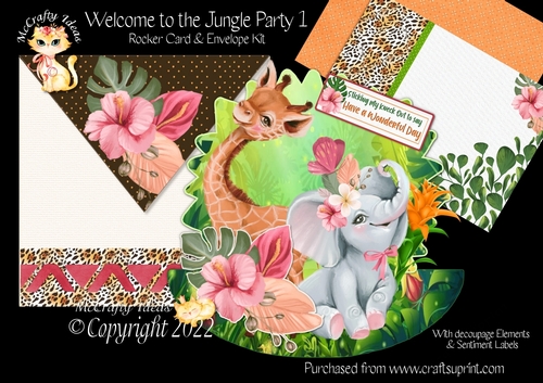Welcome to the Jungle Party 1 Rocker Card Mini Kit