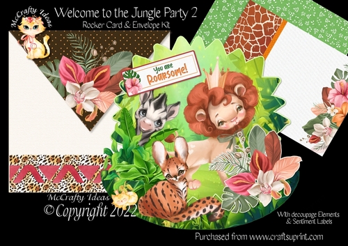 Welcome to the Jungle Party 2 Rocker Card Mini Kit
