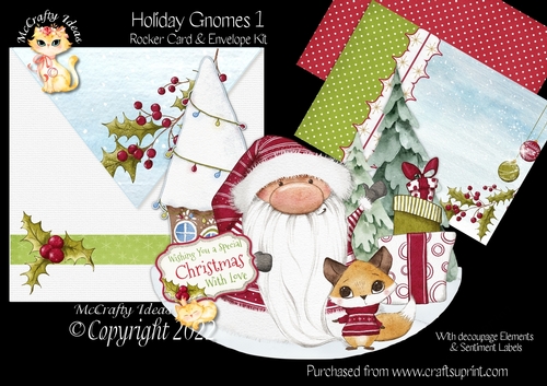 Holiday Gnomes 1 Rocker Card Mini Kit