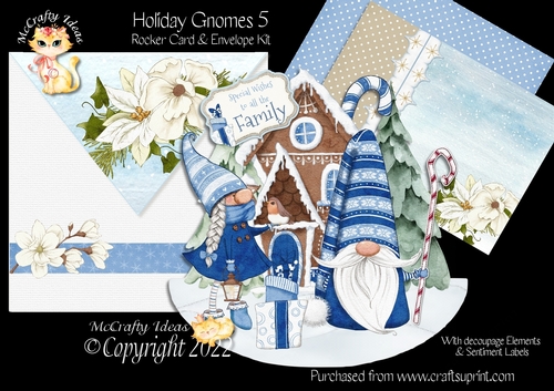 Holiday Gnomes 5 Rocker Card Mini Kit