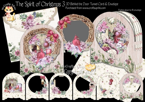 The Spirit of Christmas 3 Behind the Door Tunnel Card