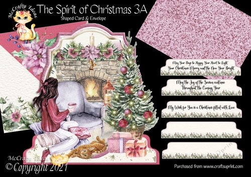 The Spirit of Christmas 3A Shaped 6x6 Card & Envelope Kit
