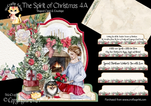 The Spirit of Christmas 4A Shaped 6x6 Card & Envelope Kit
