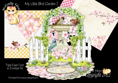 My Little Bird Garden 2 Triple Easel Card Kit