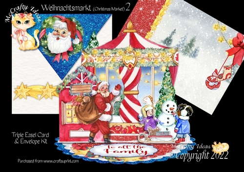 Weihnachtsmarkt (Christmas Market) 2 Triple Easel Card Kit