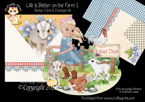 Life is Better on the Farm 1 Rocker Card Mini Kit