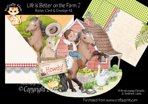Life is Better on the Farm 2 Rocker Card Mini Kit