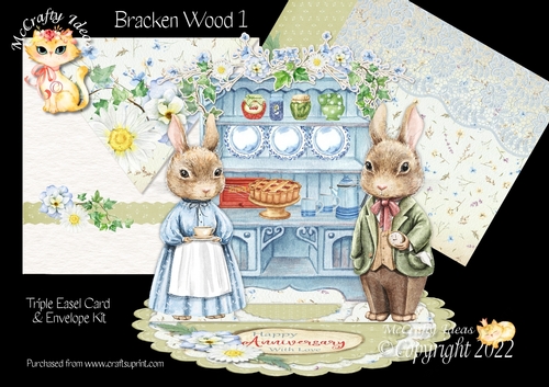 Bracken Wood 1 Triple Easel Card Kit