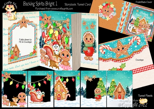 Baking Spirits Bright 1 Storybook Tunnel Card