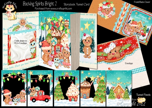 Baking Spirits Bright 2 Storybook Tunnel Card