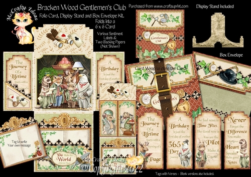  Bracken Wood Gentlemens Club Folio Card