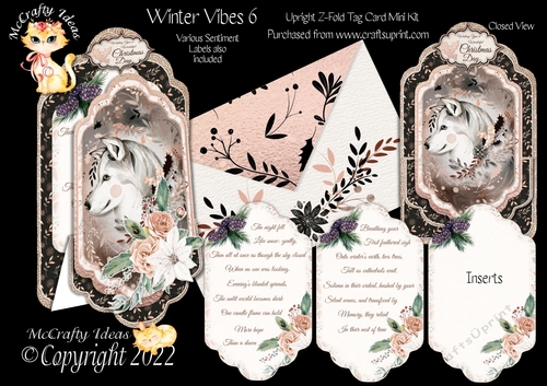 Winter Vibes 6 - Upright Z-fold Tag Card Mini Kit