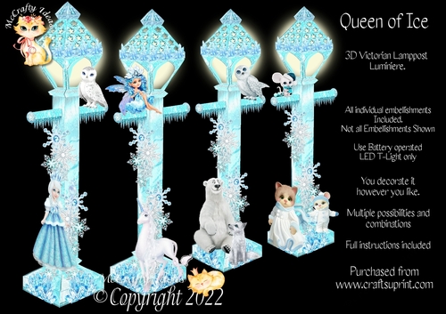 Queen of Ice 3D Victorian Lampost Luminiere