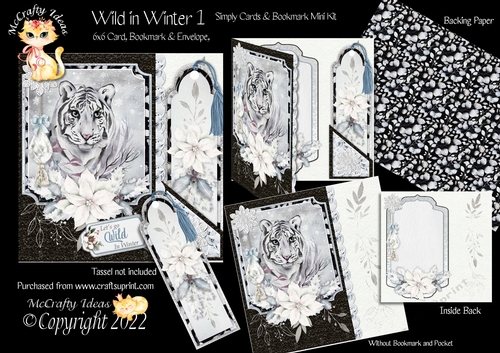 Wild in Winter 1 Simply Cards & Bookmark Mini Kit