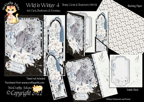 Wild in Winter 4 Simply Cards & Bookmark Mini Kit