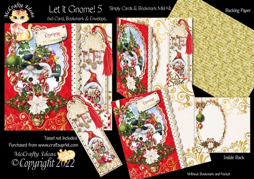 Let it Gnome! 5 Simply Cards & Bookmark Mini Kit