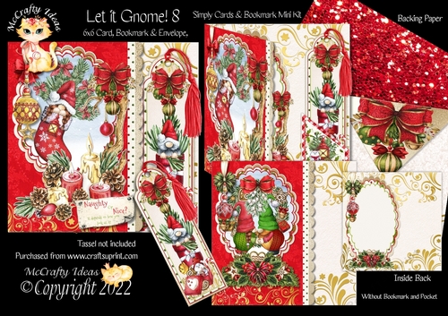 Let it Gnome! 8 Simply Cards & Bookmark Mini Kit
