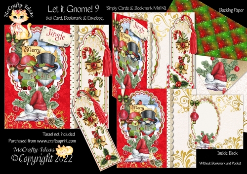 Let it Gnome! 9 Simply Cards & Bookmark Mini Kit