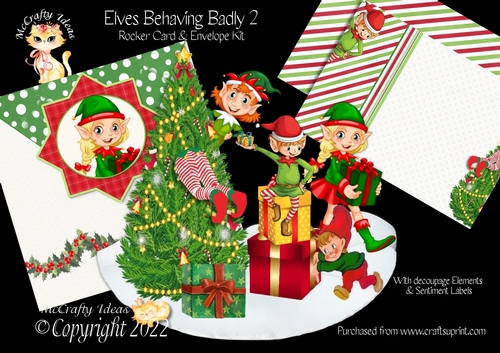 Elves Behaving Badly 2 Rocker Card Mini Kit