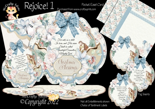 Rejoice! 1 Pocket Easel Card