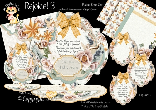 Rejoice! 3 Pocket Easel Card
