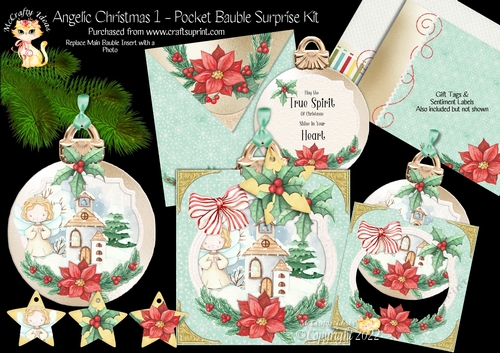 Angelic Christmas 1 - Pocket Bauble Surprise Kit